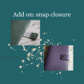 Add on snap closure for planner cover
