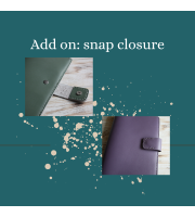 Add on snap closure for planner cover