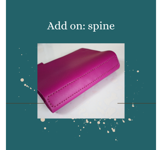 Add on spine for planner cover