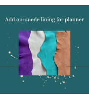 Add on suede lining for planner
