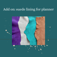 Add on suede lining for planner